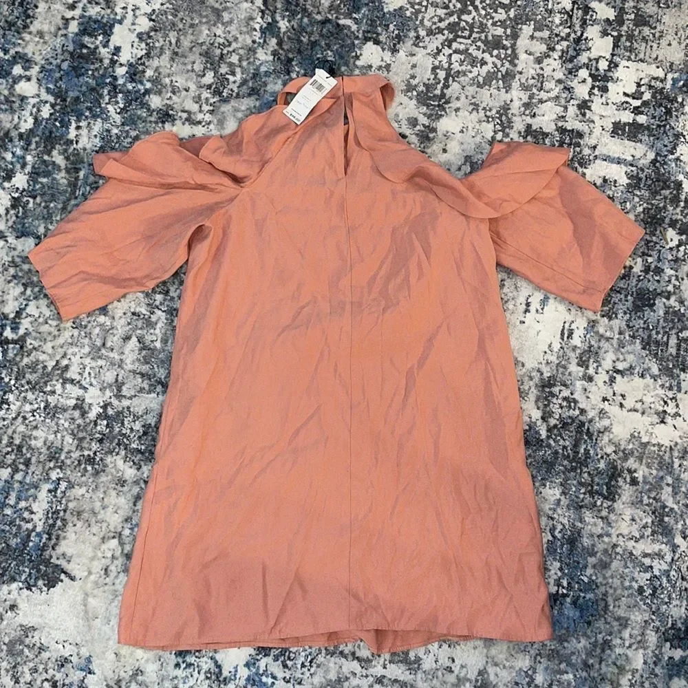 BCBGeneration Pink Cold Shoulder Mini Dress - L - Picture 5 of 7